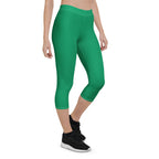 Grenada Green Capri Leggings - Conscious Apparel Store