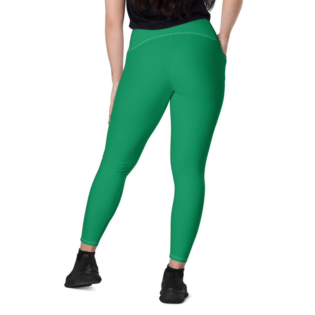 Grenada Green Leggings with pockets - Conscious Apparel Store