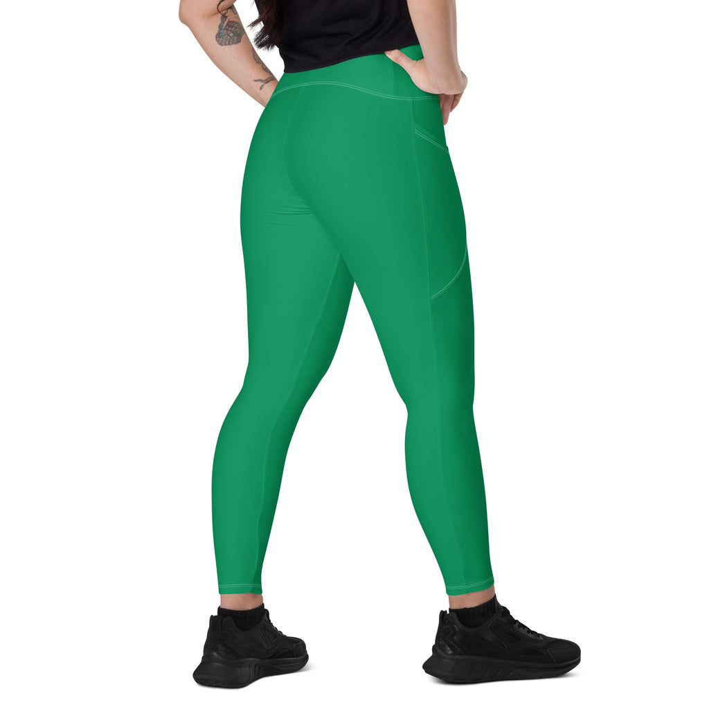 Grenada Green Leggings with pockets - Conscious Apparel Store