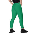 Grenada Green Leggings with pockets - Conscious Apparel Store