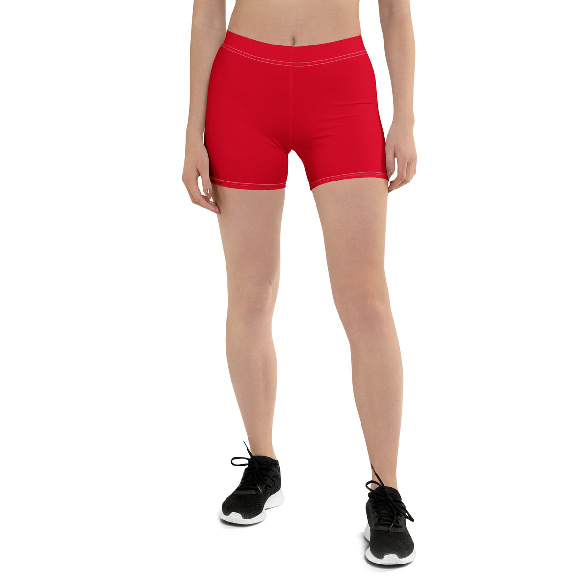 Grenada Red Leggings Shorts - Conscious Apparel Store