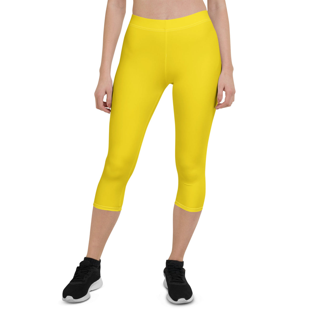 Grenada Yellow Capri Leggings - Conscious Apparel Store
