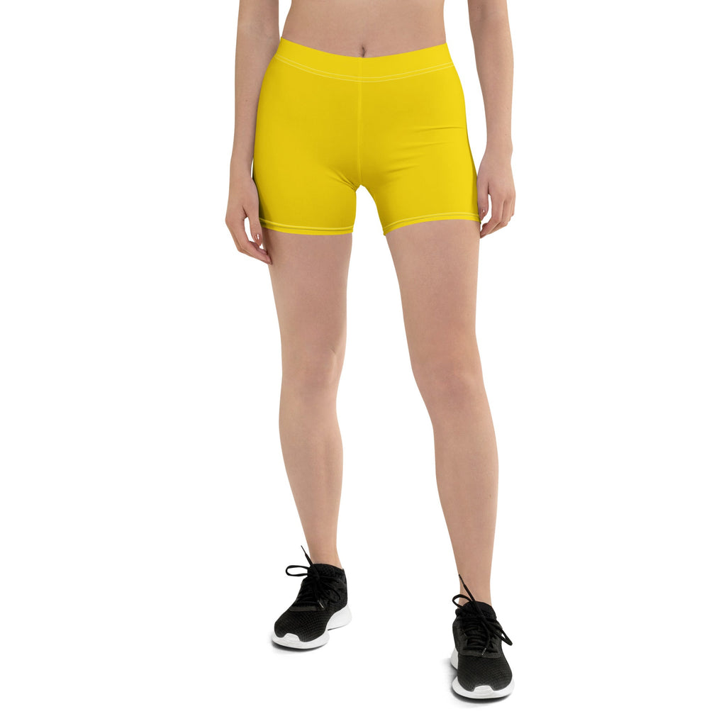 Grenada Yellow Leggings Shorts - Conscious Apparel Store