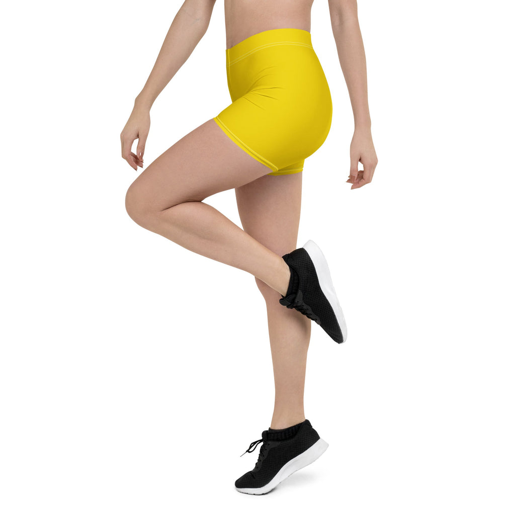Grenada Yellow Leggings Shorts - Conscious Apparel Store