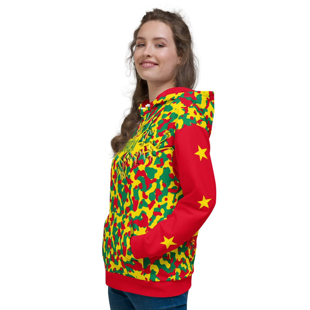 Grenadan Girl Camo Unisex Pullover Hoodie - Conscious Apparel Store
