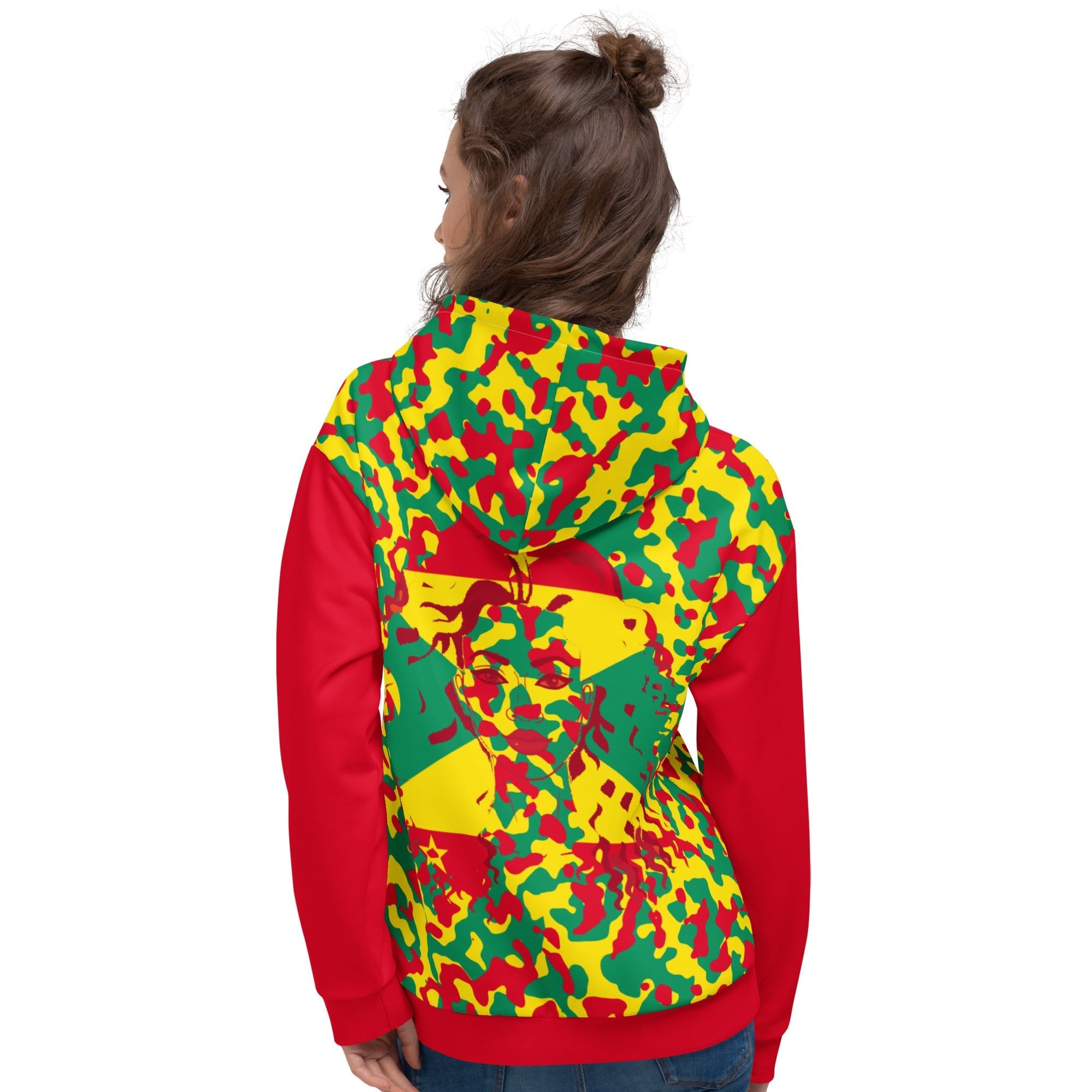 Grenadan Girl Camo Unisex Pullover Hoodie - Conscious Apparel Store
