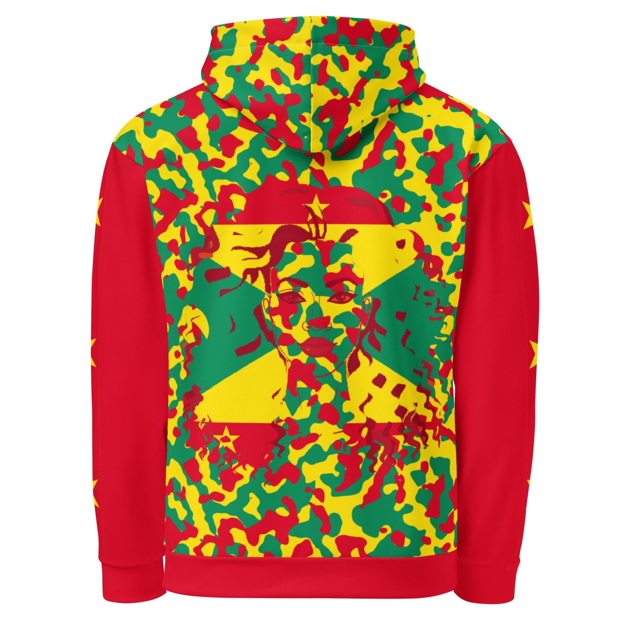 Grenadan Girl Camo Unisex Pullover Hoodie - Conscious Apparel Store