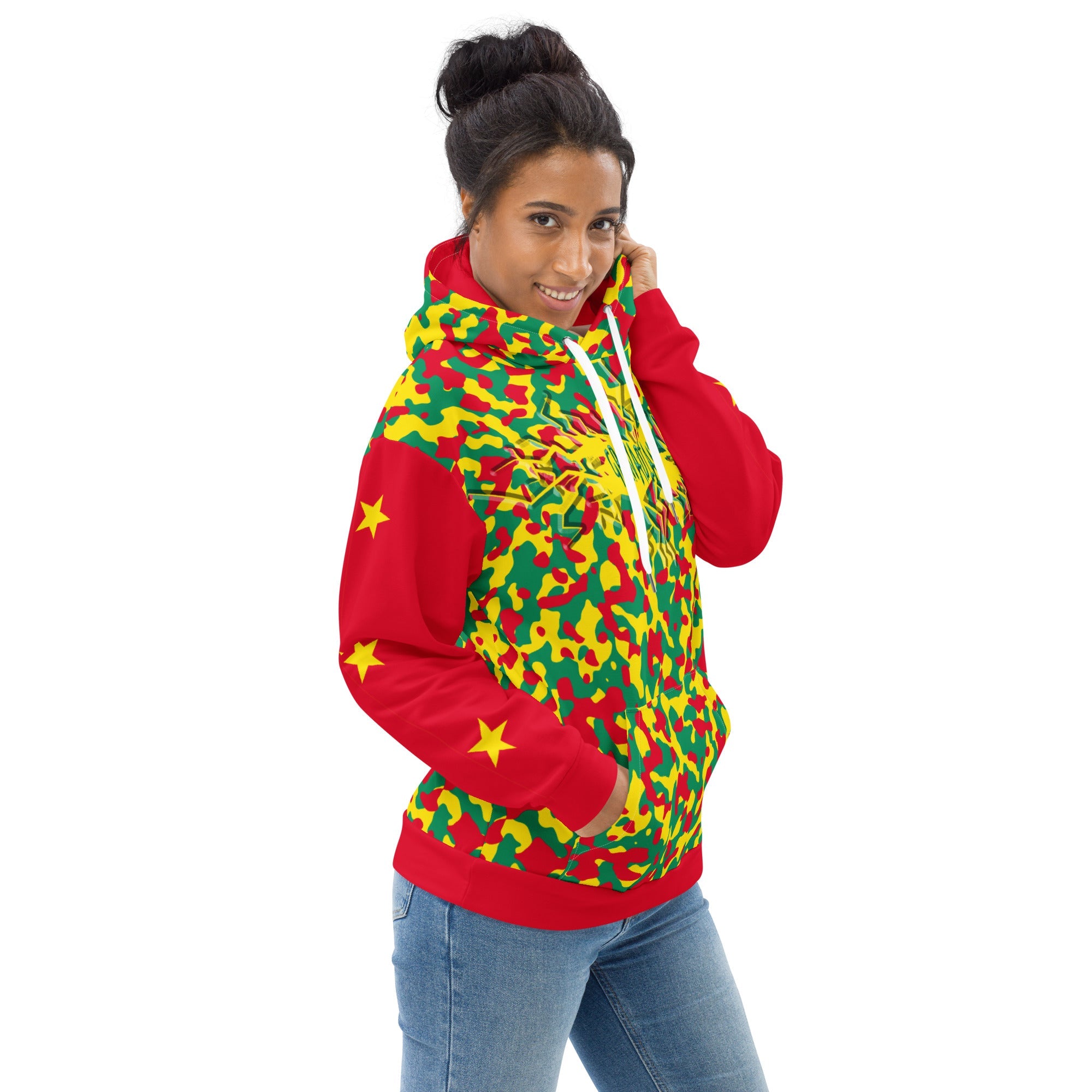 Grenadan Girl Camo Unisex Pullover Hoodie - Conscious Apparel Store