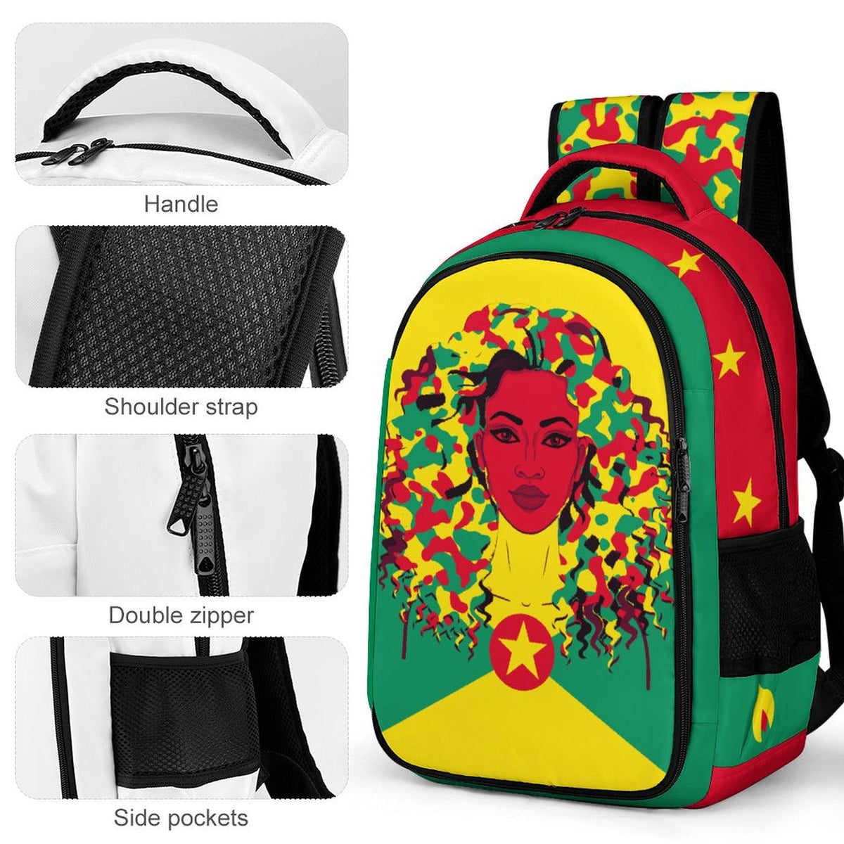 Grenadian Girl Casual Backpack - Conscious Apparel Store