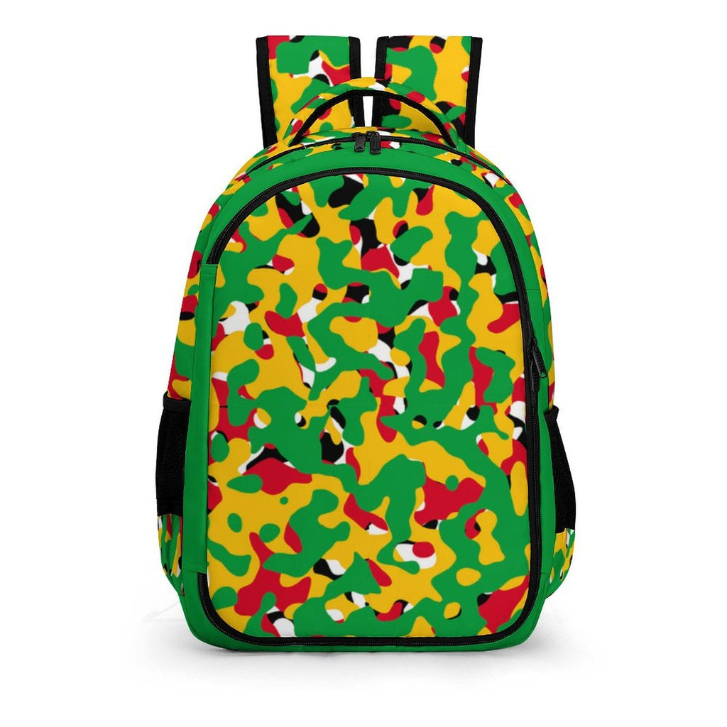 Guyana Flag Camo Casual Backpack - Conscious Apparel Store