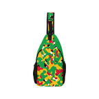 Guyana Flag Camo Men's Casual Chest Bag - Conscious Apparel Store