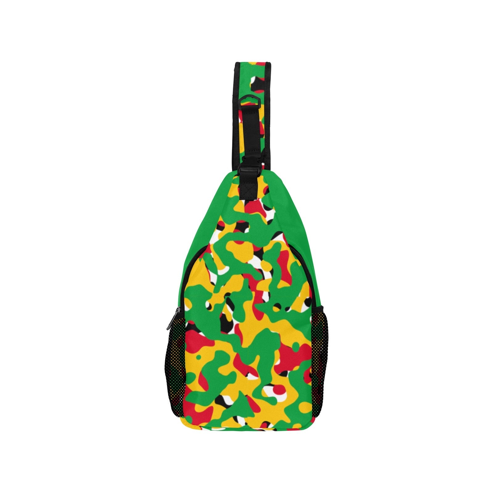 Guyana Flag Camo Men's Casual Chest Bag - Conscious Apparel Store
