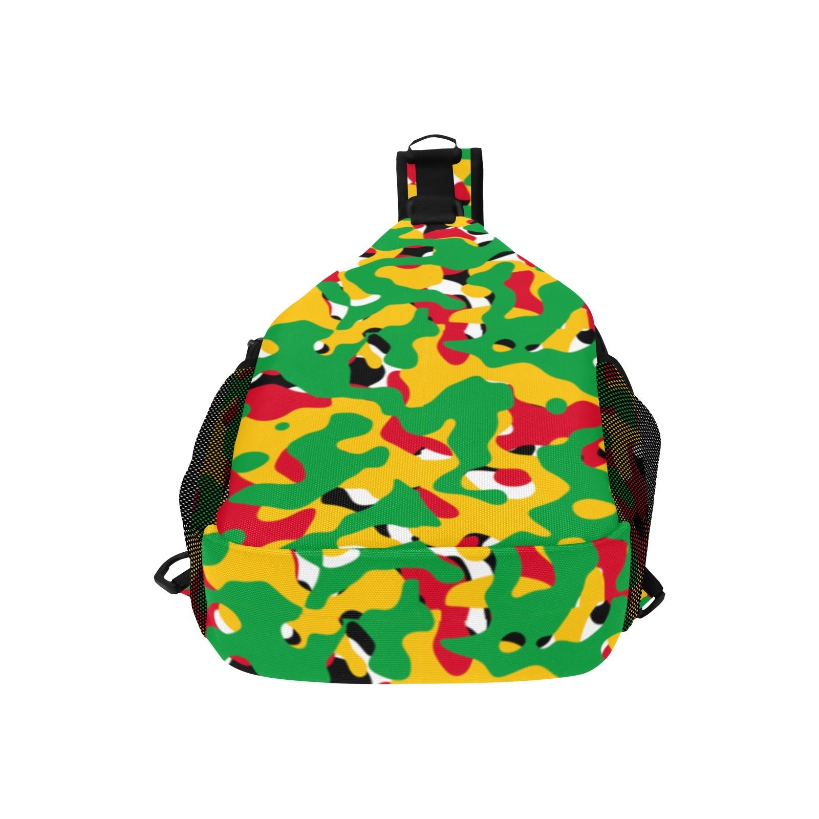 Guyana Flag Camo Men's Casual Chest Bag - Conscious Apparel Store
