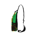 Guyana Flag Camo Men's Casual Chest Bag - Conscious Apparel Store