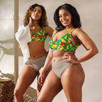 Guyana Flag Camo padded bikini top - Conscious Apparel Store