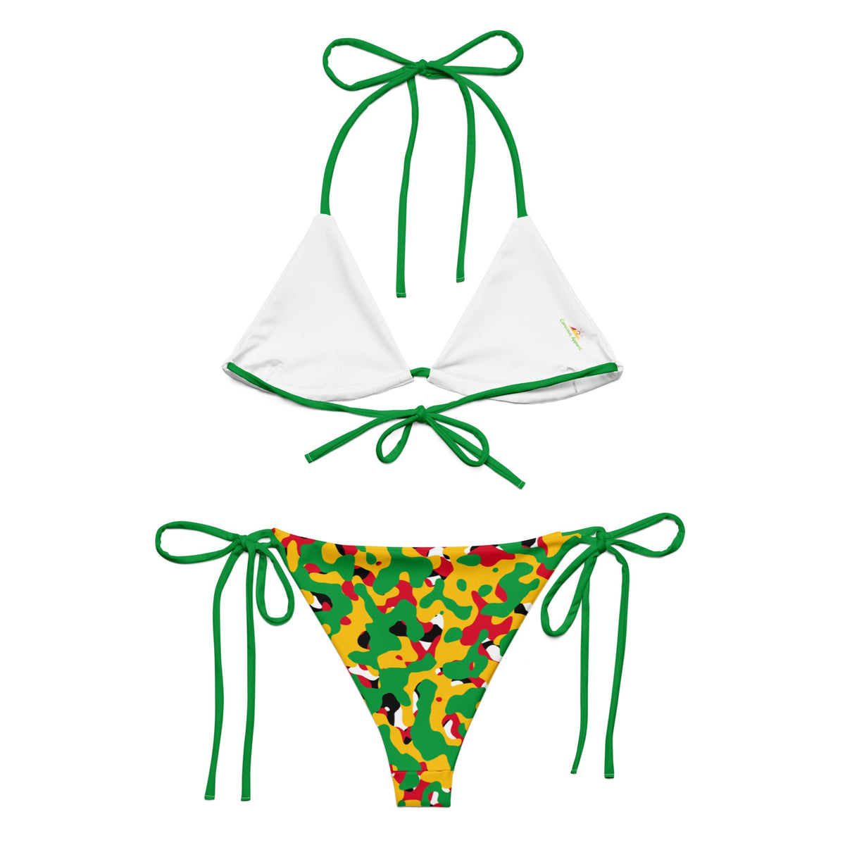 Guyana Flag Camo string bikini - Conscious Apparel Store