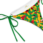 Guyana Flag Camo string bikini bottom - Conscious Apparel Store