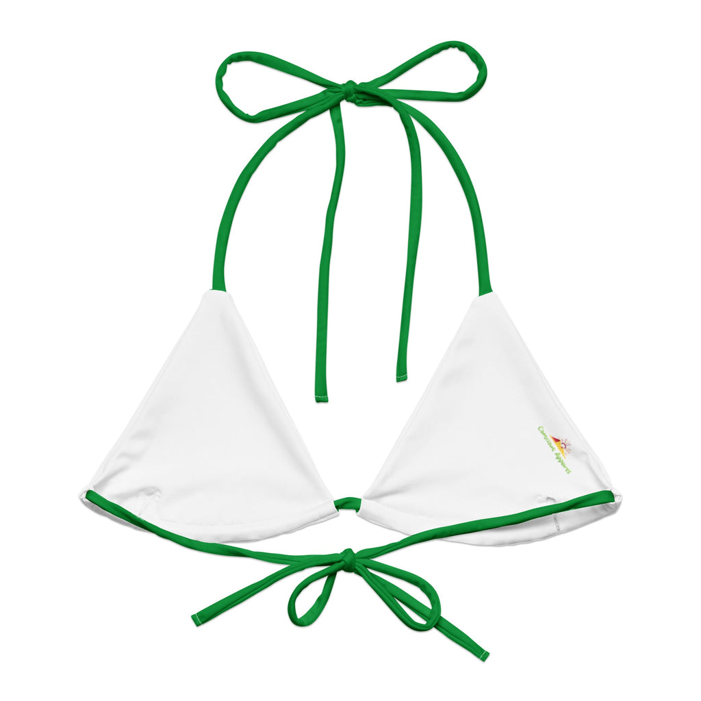Guyana Flag Camo string bikini top - Conscious Apparel Store