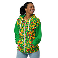 Guyana Flag Camo Unisex zip hoodie - Conscious Apparel Store