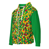 Guyana Flag Camo Unisex zip hoodie - Conscious Apparel Store