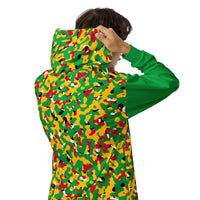 Guyana Flag Camo Unisex zip hoodie - Conscious Apparel Store