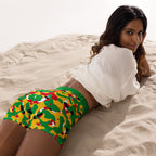 Guyana Flag Camo Yoga Shorts - Conscious Apparel Store
