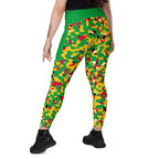 Guyana Flag Camouflage Leggings with pockets - Conscious Apparel Store