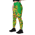 Guyana Flag Camouflage Leggings with pockets - Conscious Apparel Store