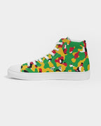 Guyana Flag Camouflage Men's Hightop Canvas Shoe - Conscious Apparel Store