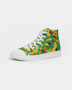 Guyana Flag Camouflage Men's Hightop Canvas Shoe - Conscious Apparel Store