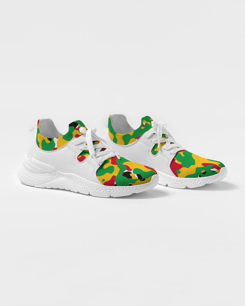 Guyana Flag Camouflage Men's Two-Tone Sneaker - Conscious Apparel Store