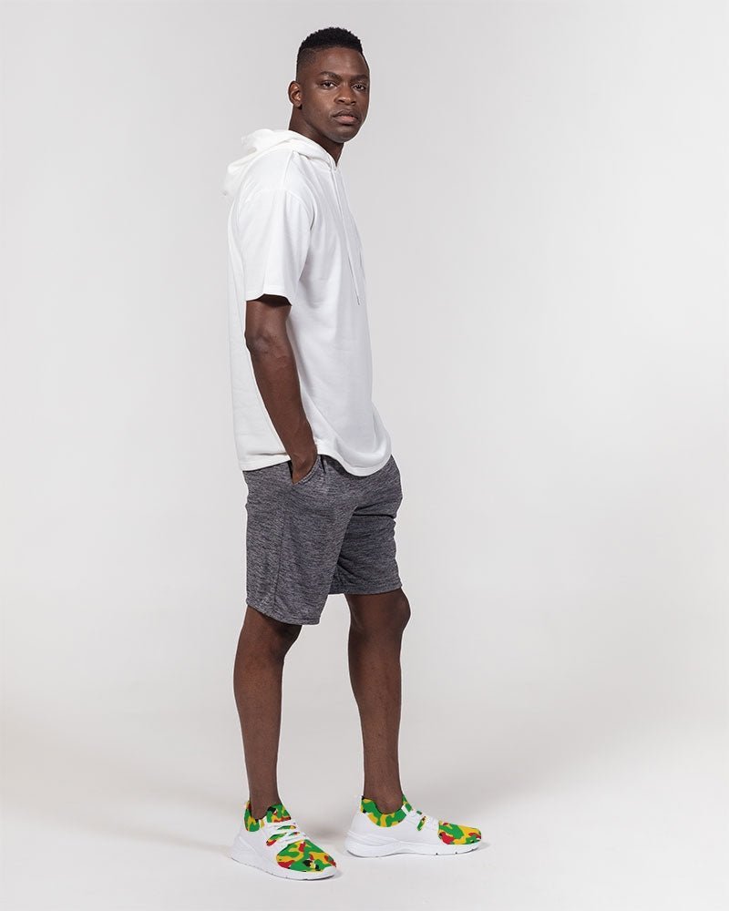 Guyana Flag Camouflage Men's Two-Tone Sneaker - Conscious Apparel Store