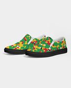 Guyana Flag Camouflage Women's Slip - On Canvas Shoe - Black - Conscious Apparel Store