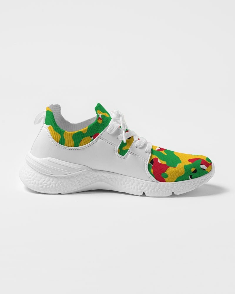 Guyana Flag Camouflage Women's Two-Tone Sneaker - Conscious Apparel Store