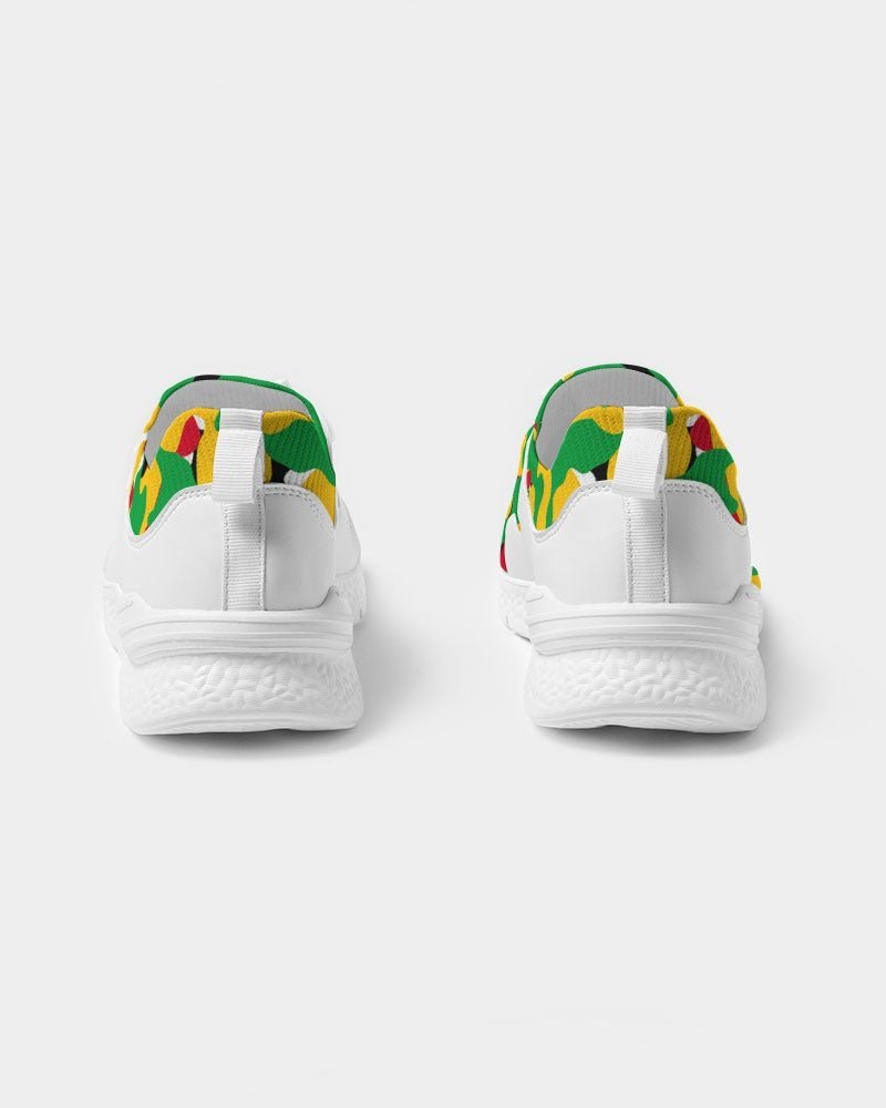 Guyana Flag Camouflage Women's Two-Tone Sneaker - Conscious Apparel Store