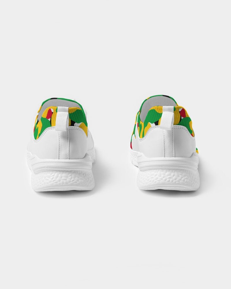 Guyana Flag Camouflage Women's Two - Tone Sneaker - Conscious Apparel Store