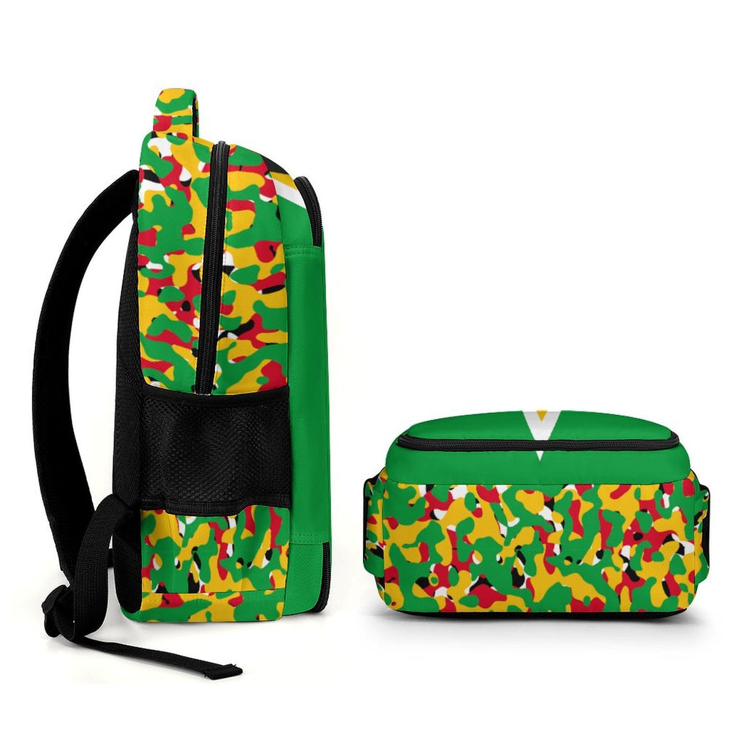 Guyana Flag Casual Backpack - Conscious Apparel Store