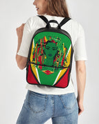 Guyana Flag Classic Faux Leather Backpack - Conscious Apparel Store