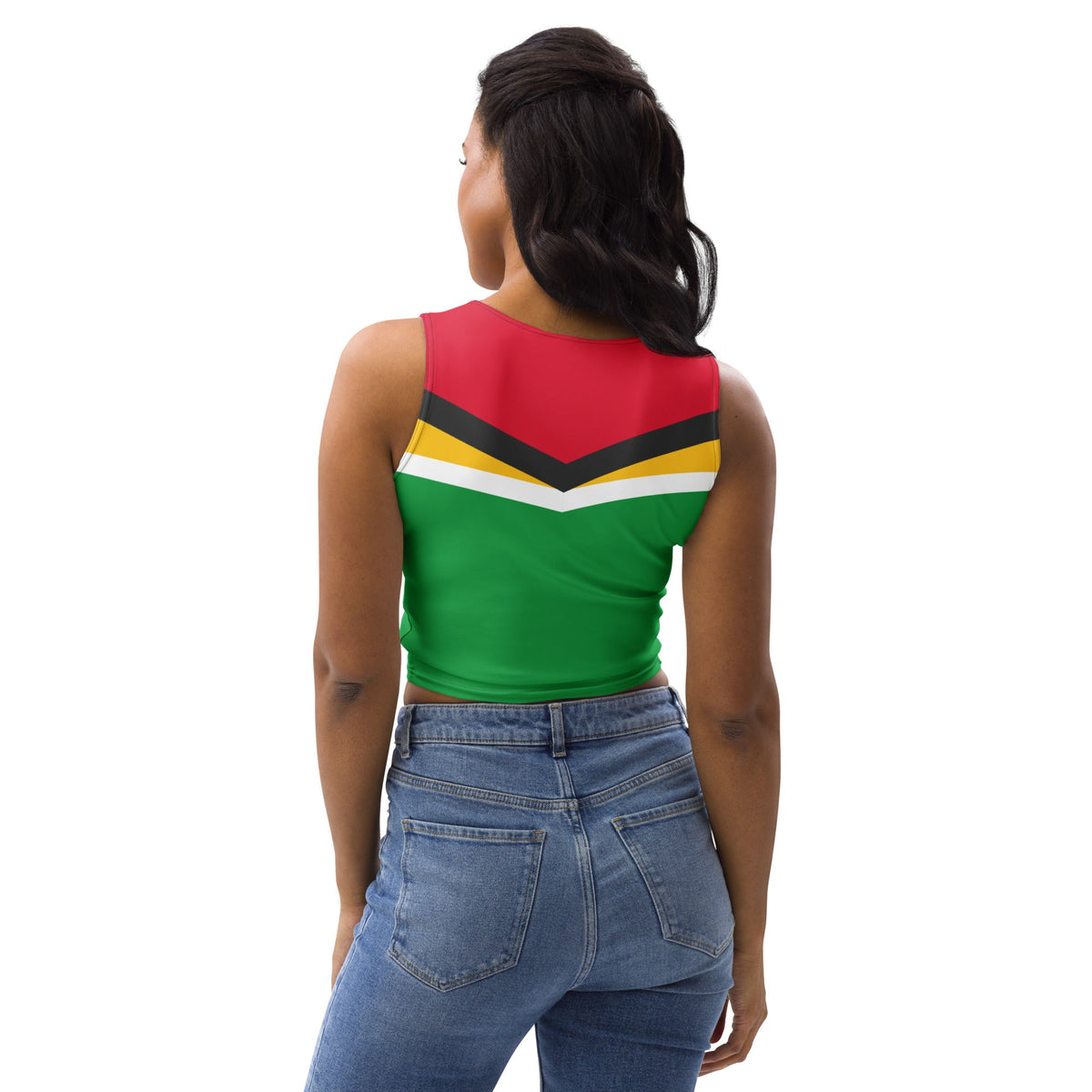 Guyana Flag Crop Top - Conscious Apparel Store