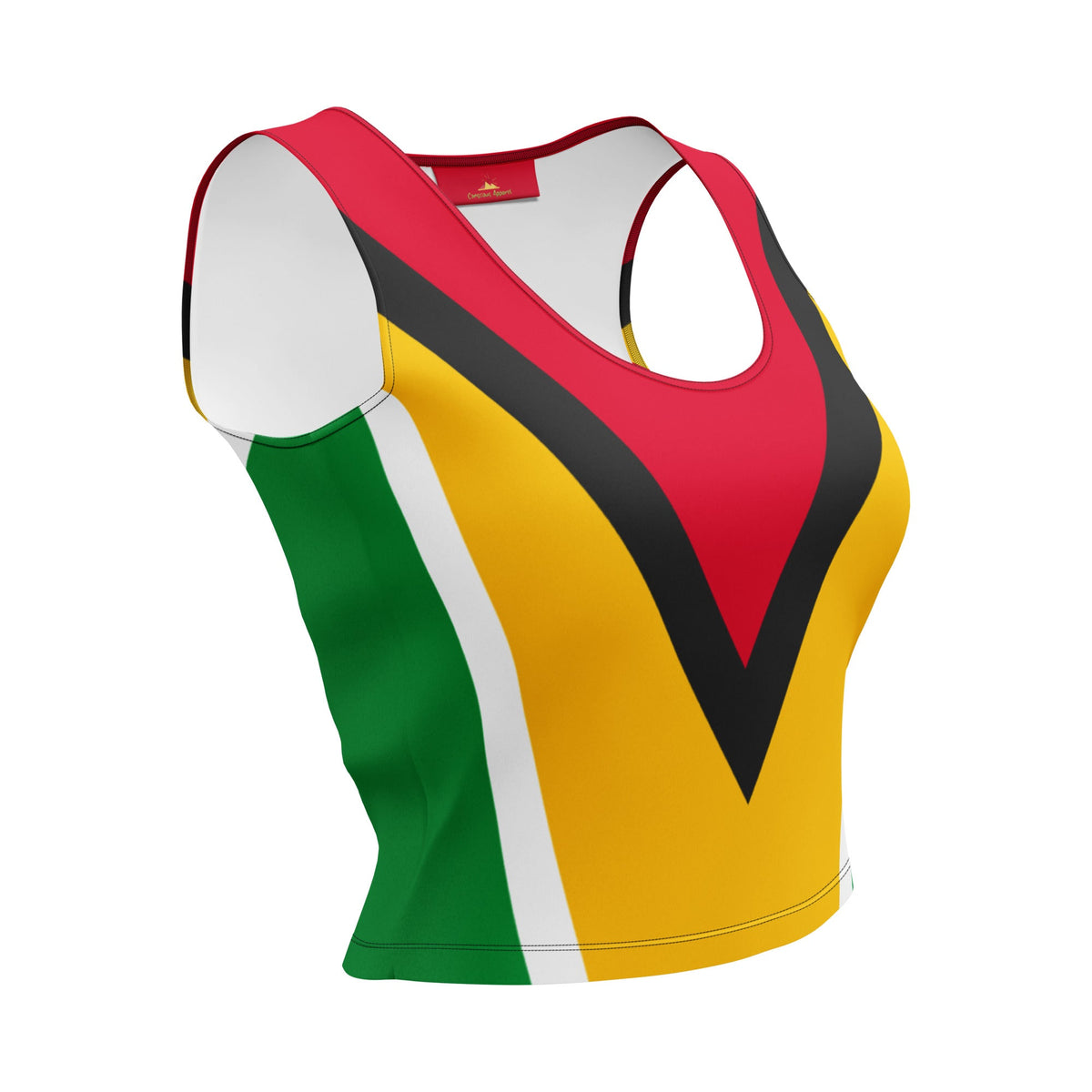 Guyana Flag Crop Top - Conscious Apparel Store