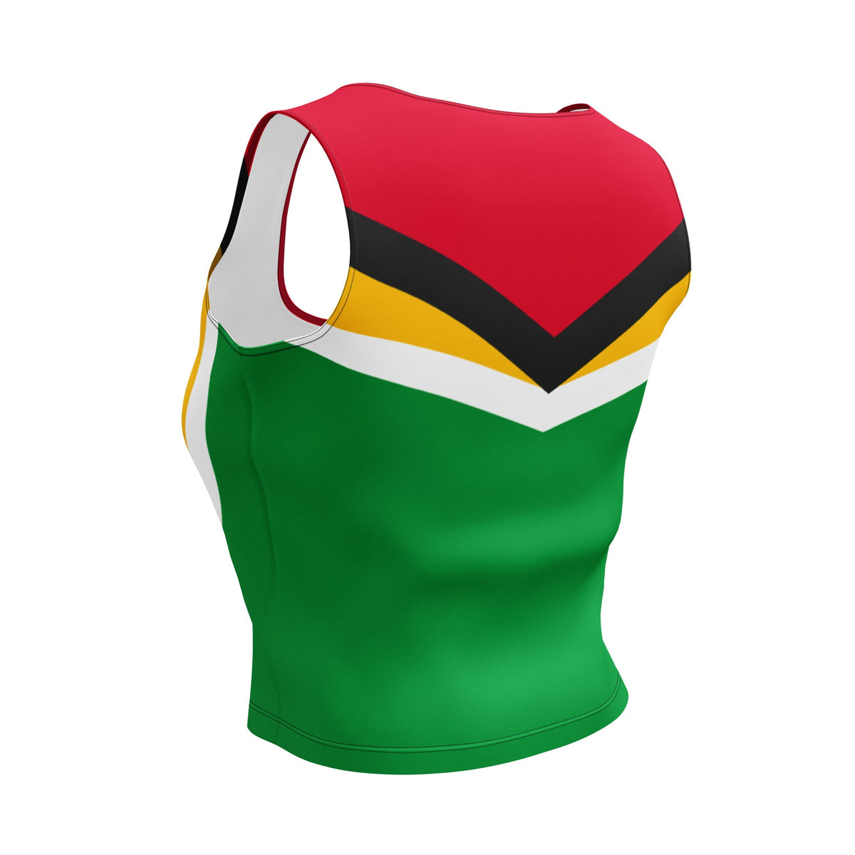 Guyana Flag Crop Top - Conscious Apparel Store