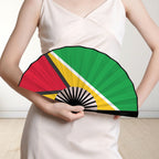 Guyana Flag Double-Sided Custom Folding Fan - Conscious Apparel Store