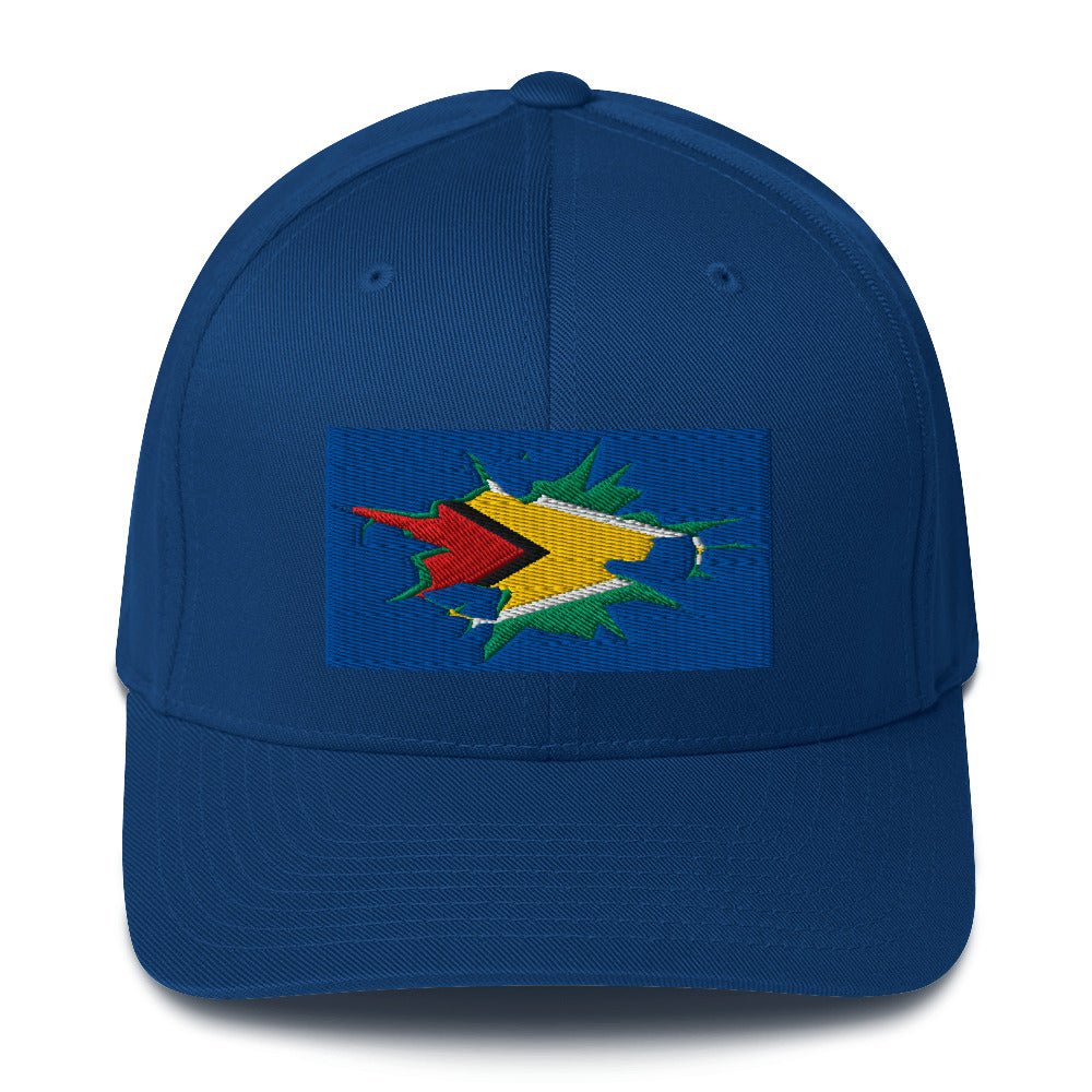 Guyana Flag Fitted Ball Cap - Conscious Apparel Store