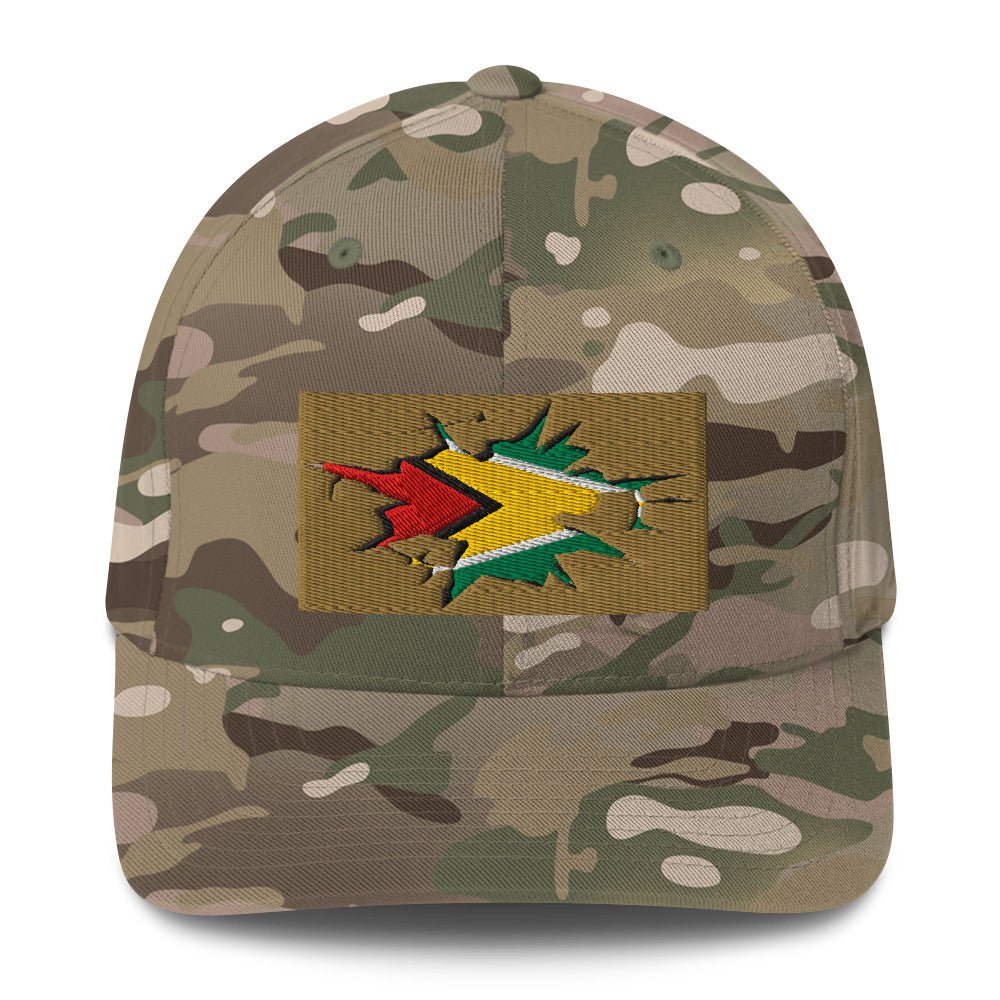Guyana Flag Fitted Ball Cap - Conscious Apparel Store