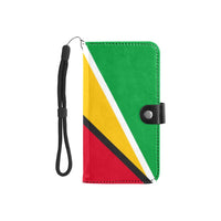 Guyana Flag Flip Leather Purse for Mobile Phone/Small - Conscious Apparel Store