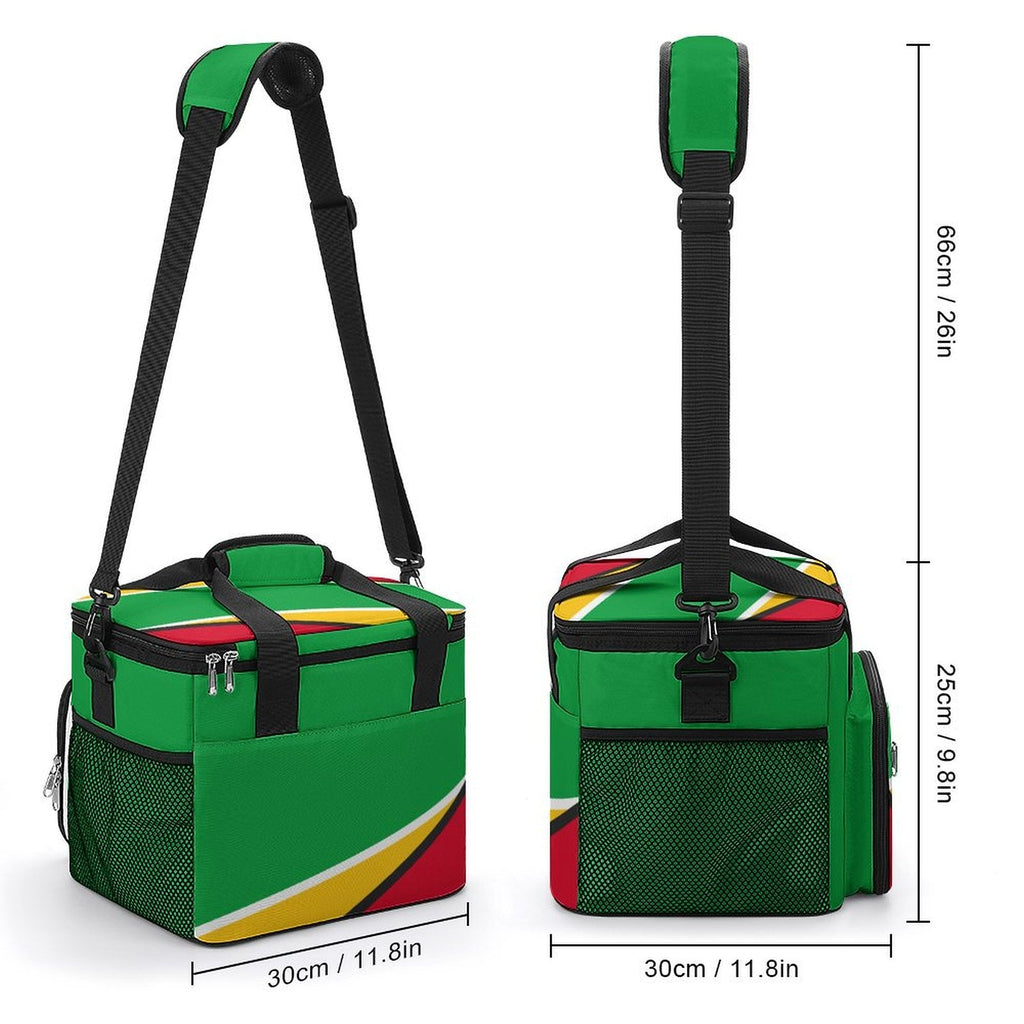 Guyana Flag Insulated Cooler Bag - Conscious Apparel Store