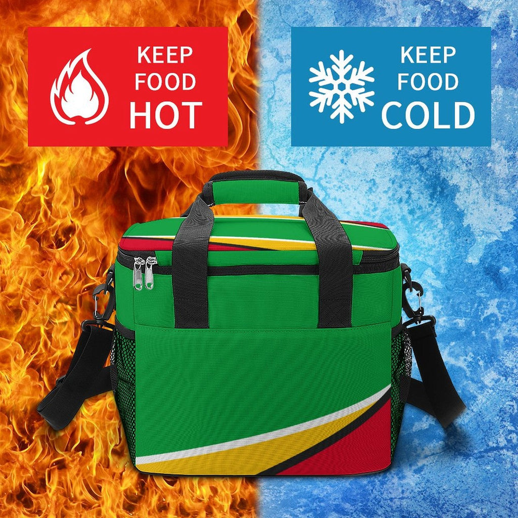 Guyana Flag Insulated Cooler Bag - Conscious Apparel Store