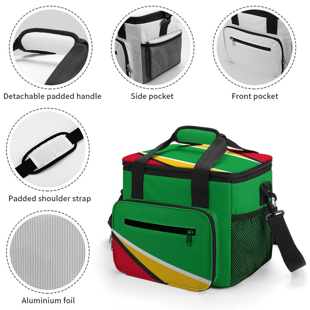 Guyana Flag Insulated Cooler Bag - Conscious Apparel Store