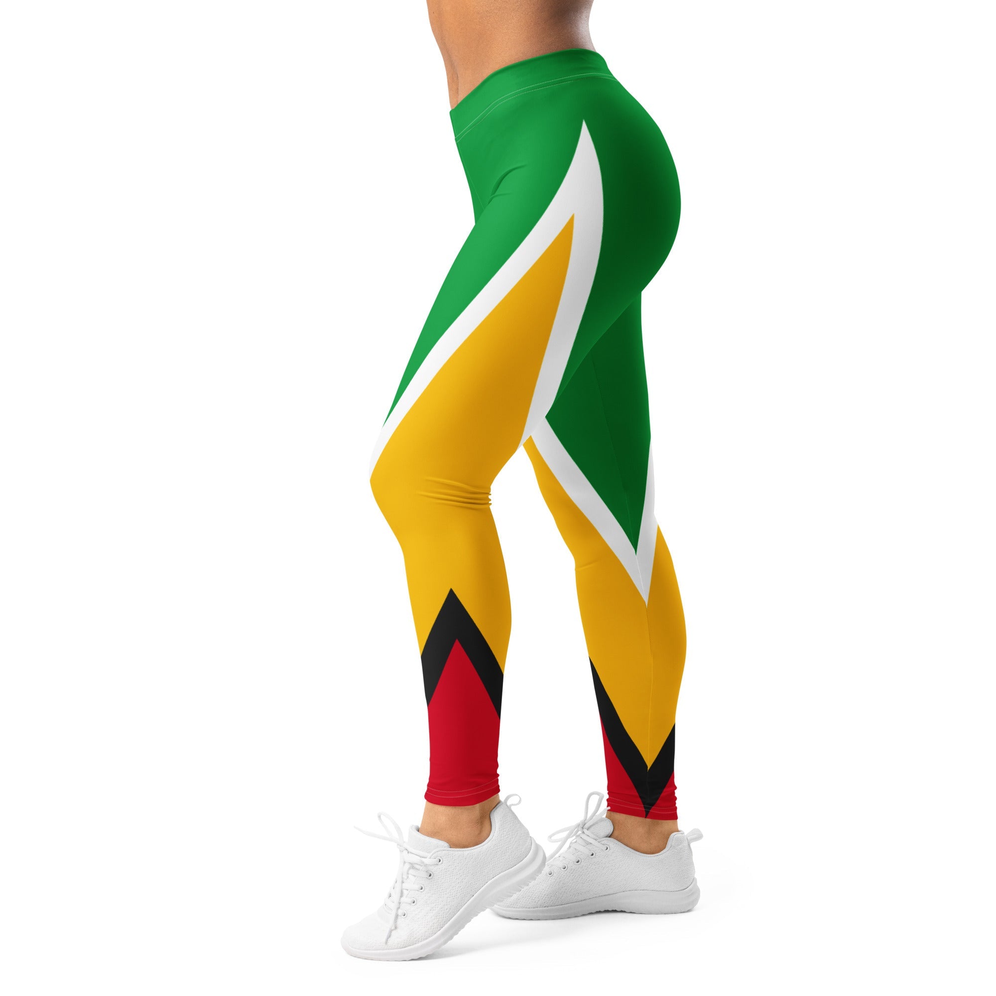Guyana Flag Leggings - Conscious Apparel Store