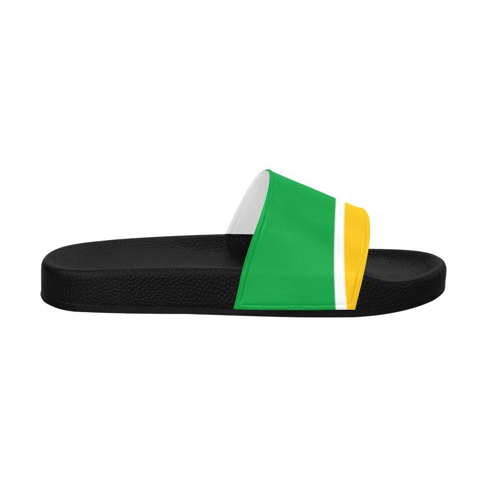 Guyana Flag Men's Slide Sandals - Conscious Apparel Store